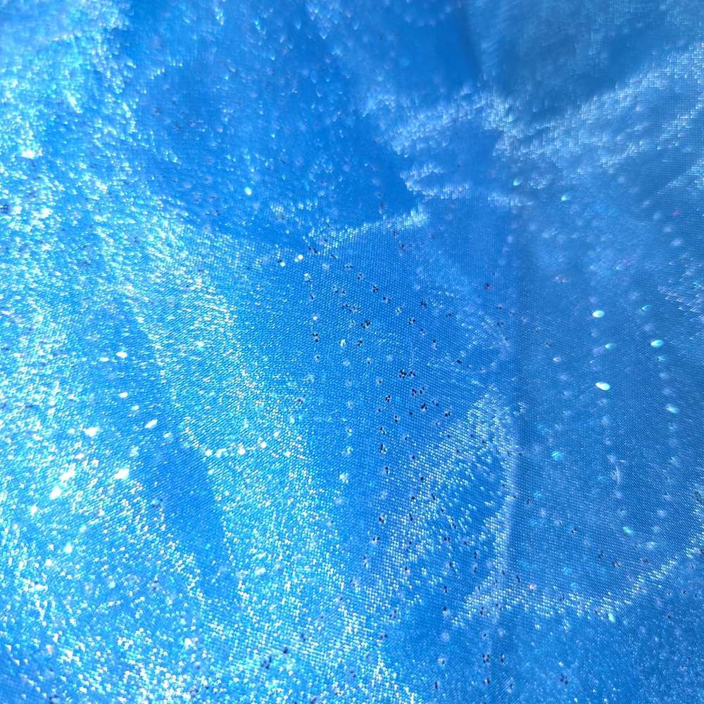 Beautiful Blue Organza Fabric 55"x 38" With Some Glitter